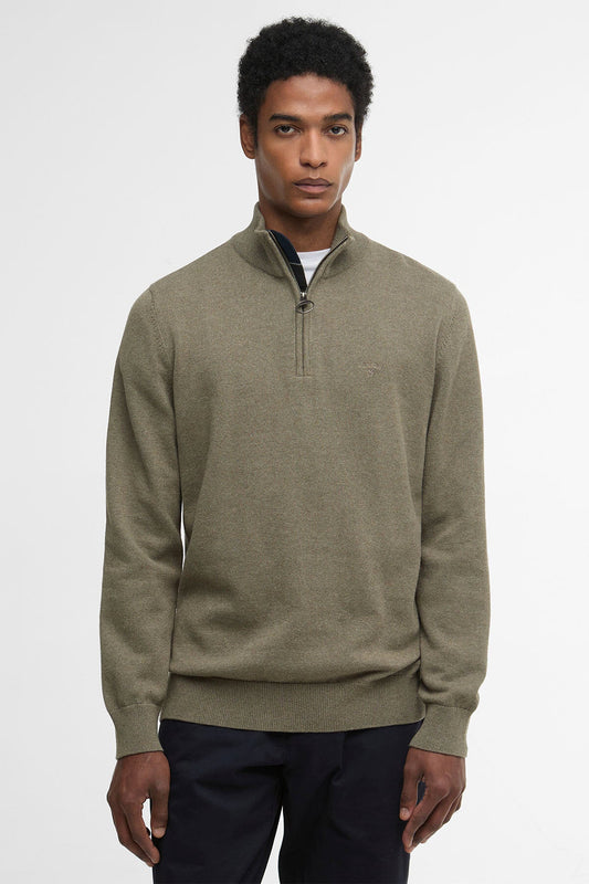 Cotton Half Zip Sweater