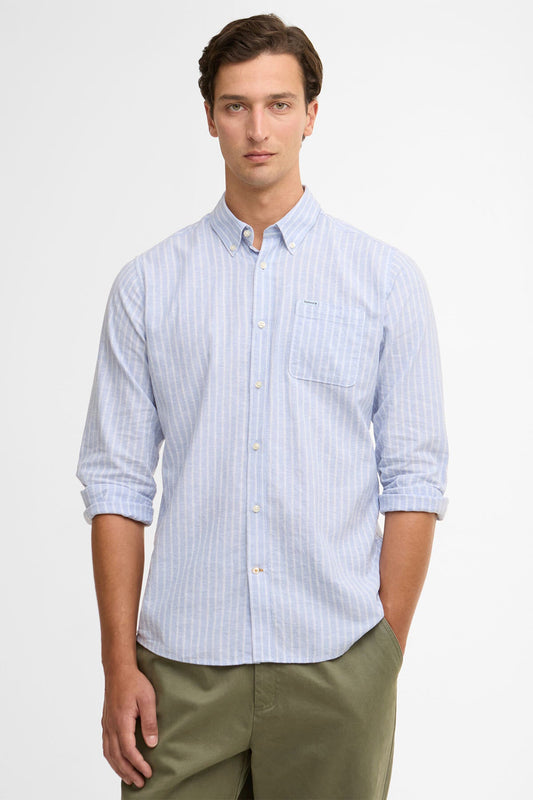 Nelson Striped Long-Sleeved Tailored Shirt
