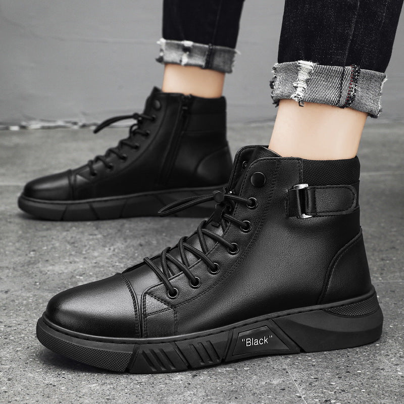 Men's Casual Versatile Genuine Leather Martin Boots
