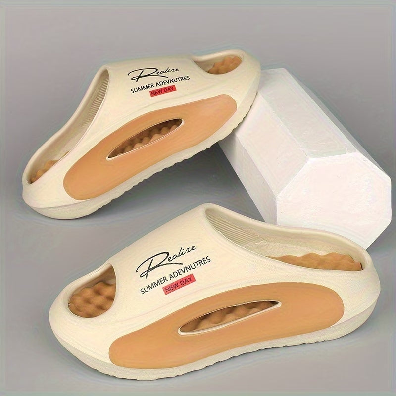 Men’s Thick-Sole Non-Slip Cloud Comfort Slide Sandals