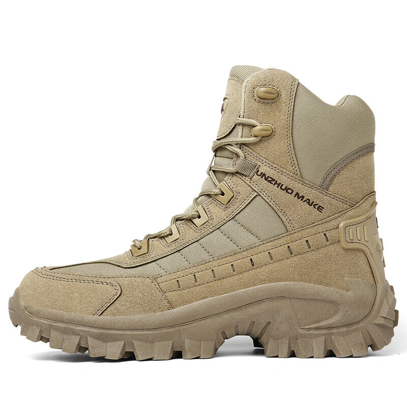 Men's Combat Boots Orthopedic Support Hiking Boots Waterproof Anti-Puncture Work Boots