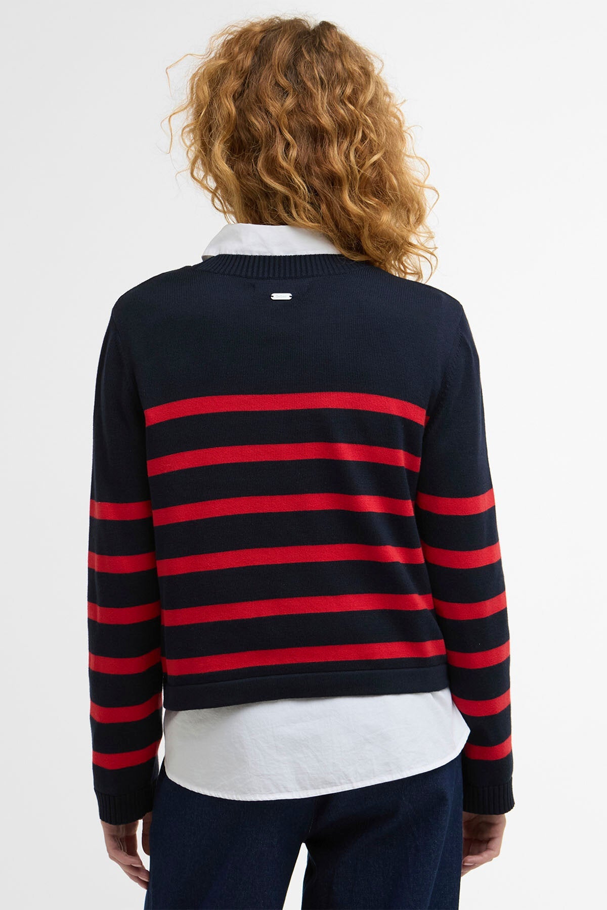 Fern Striped Crew Neck Jumper