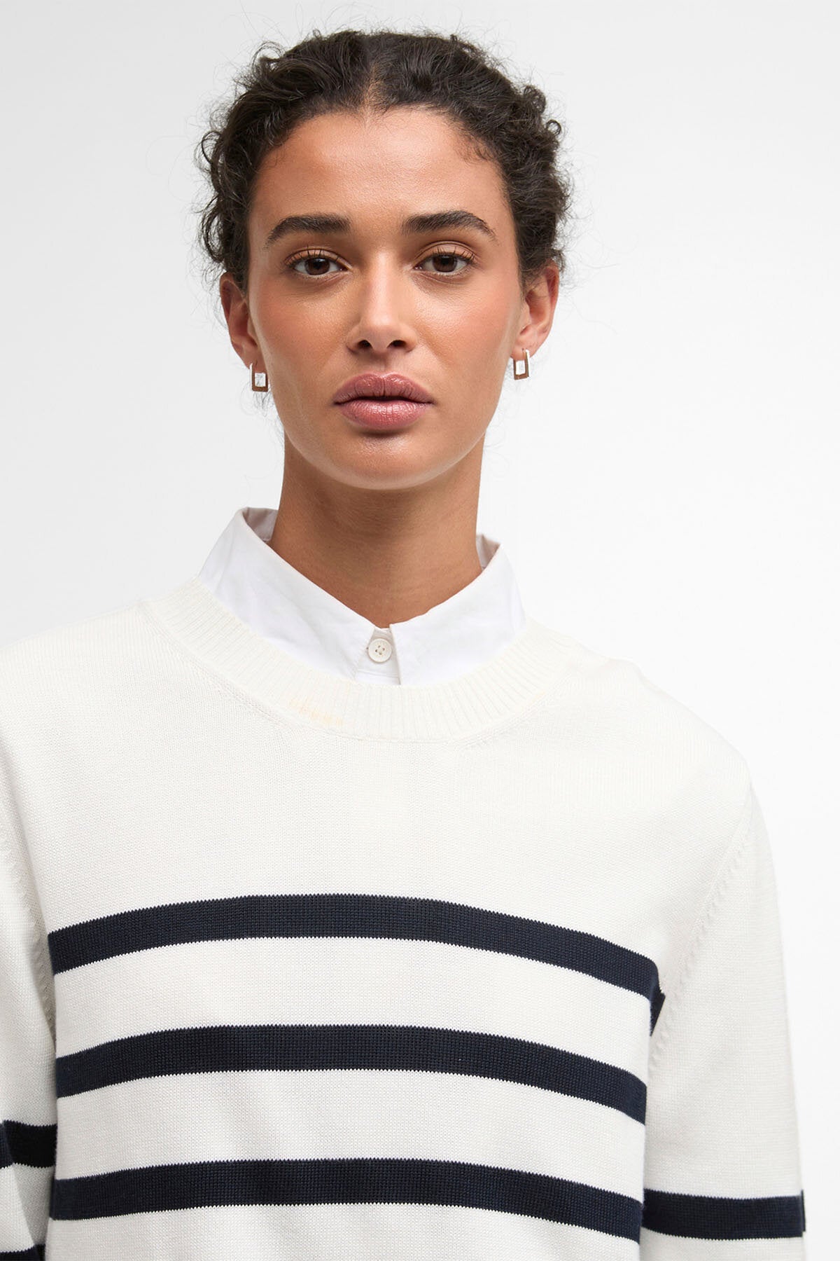 Fern Striped Crew Neck Jumper