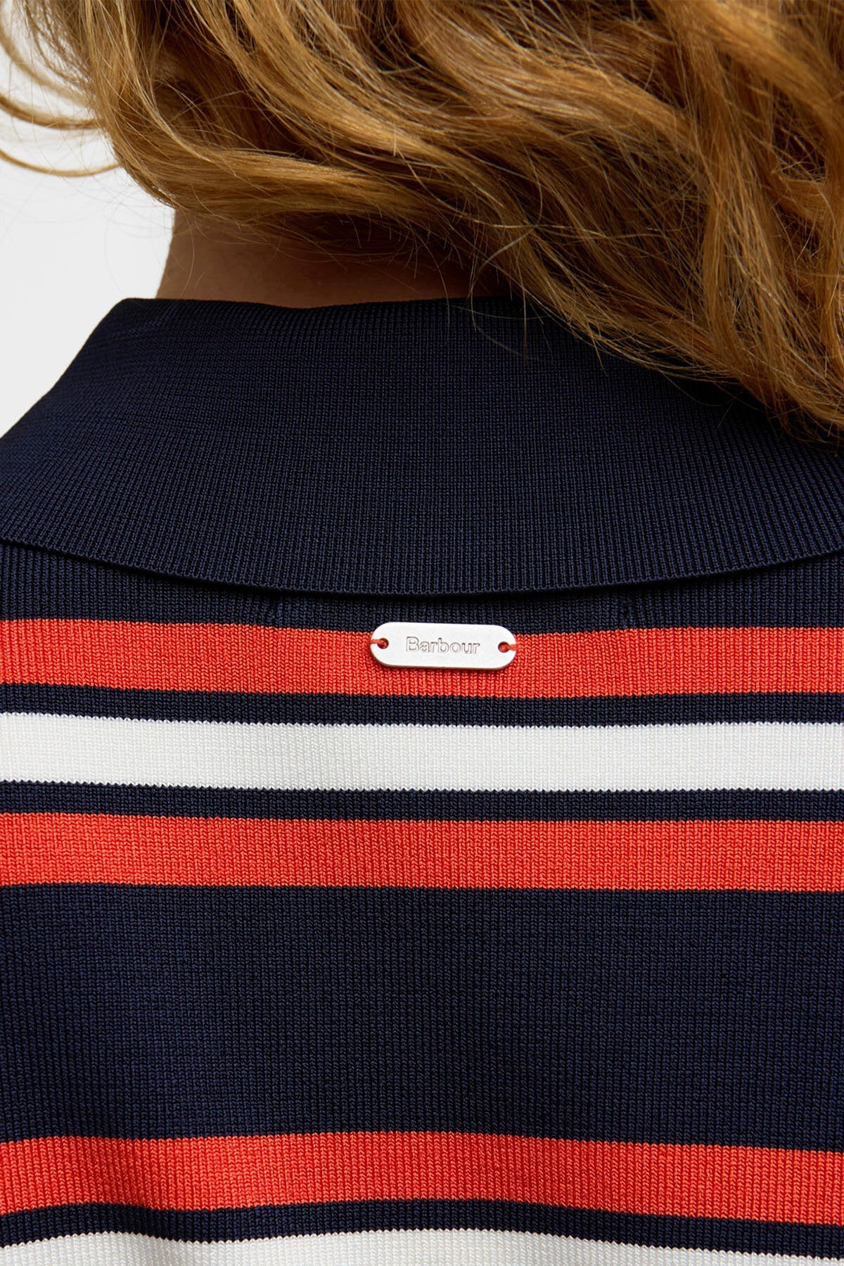 Launton Striped Knitted Polo Shirt