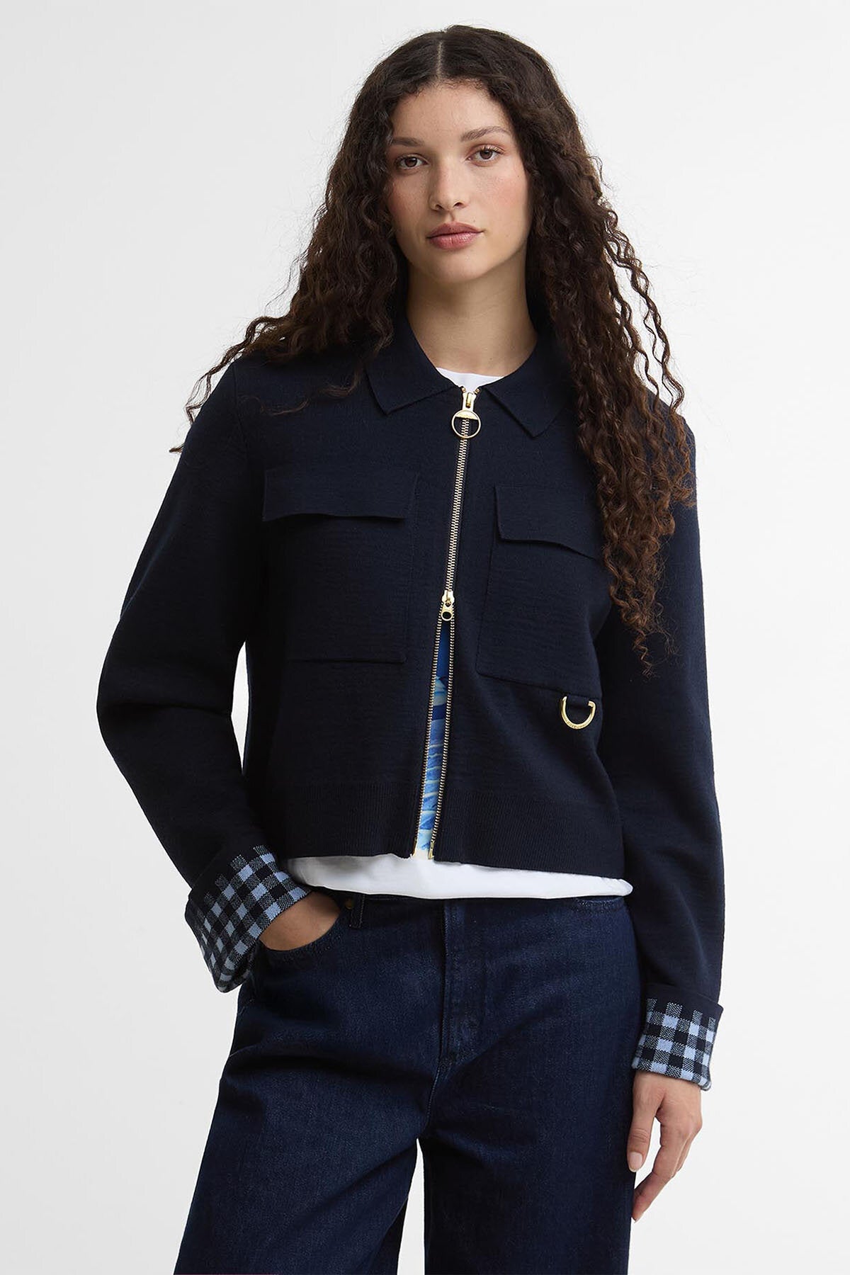Paul Smith Loves Whitby Knitted Zip Through Cardigan