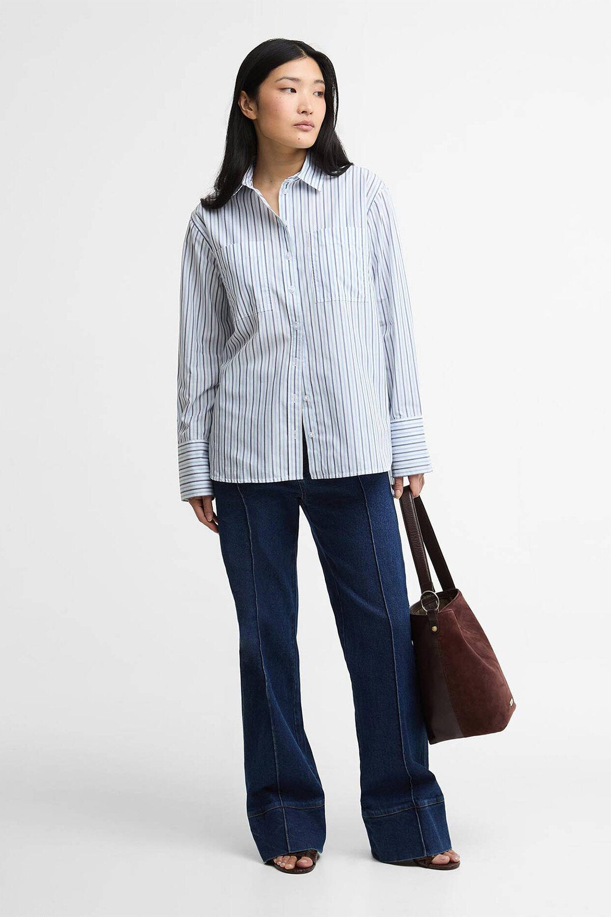 Fawley Striped Relaxed Long-Sleeved Shirt