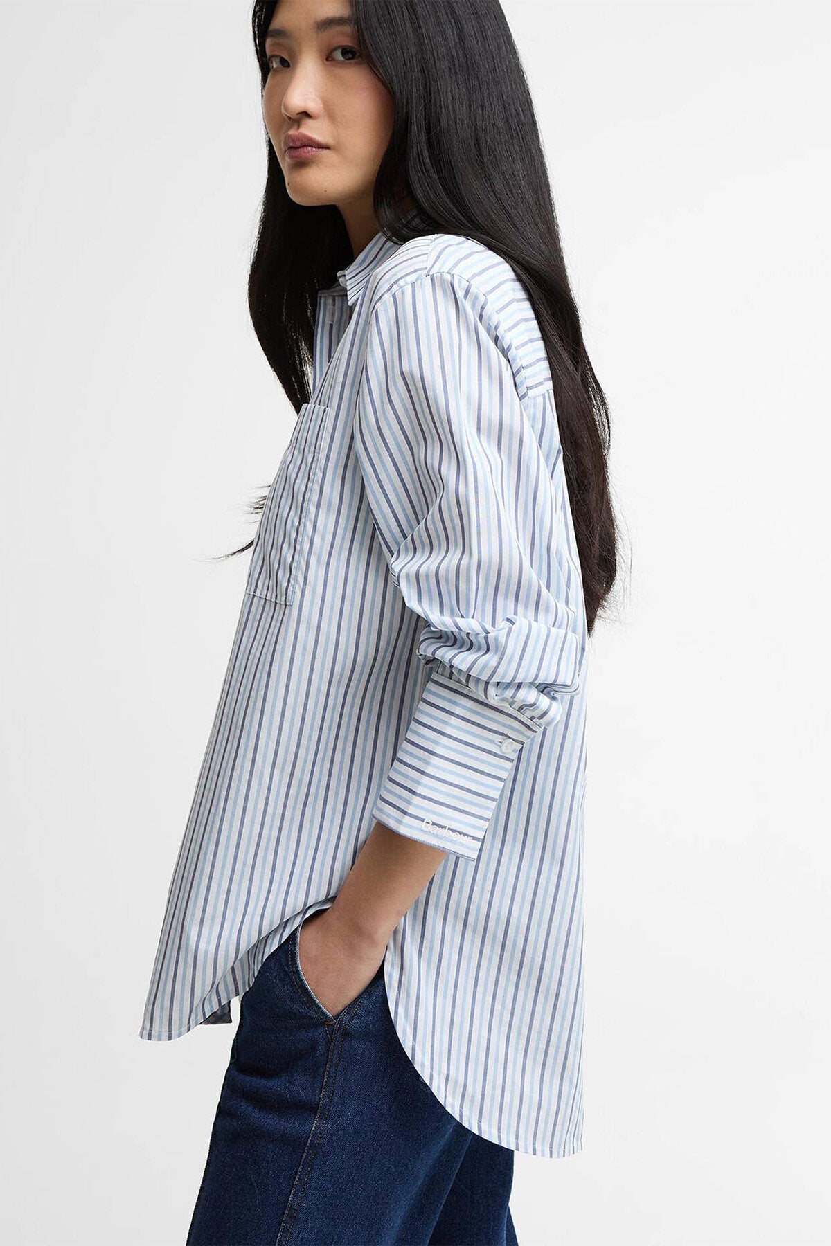 Fawley Striped Relaxed Long-Sleeved Shirt