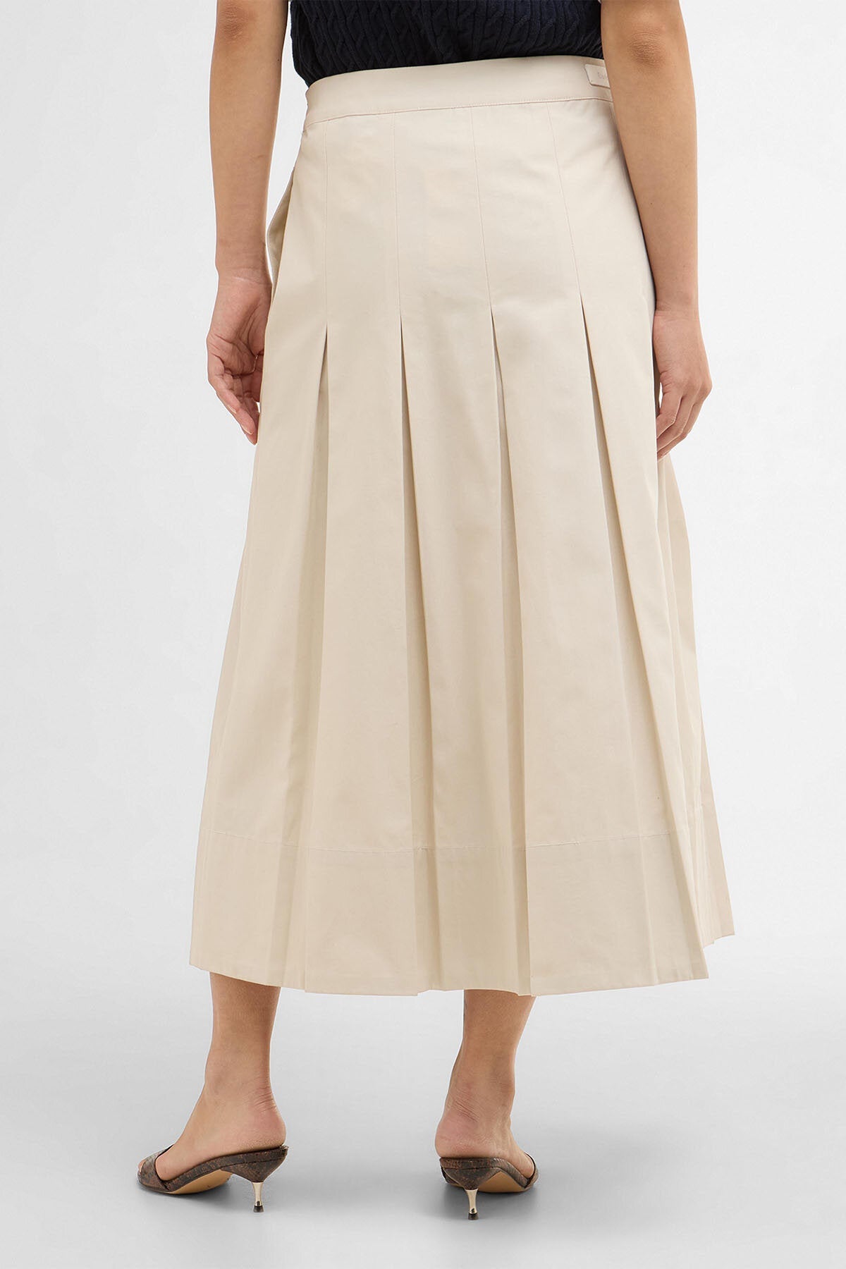 Kirby Pleated Midi Skirt
