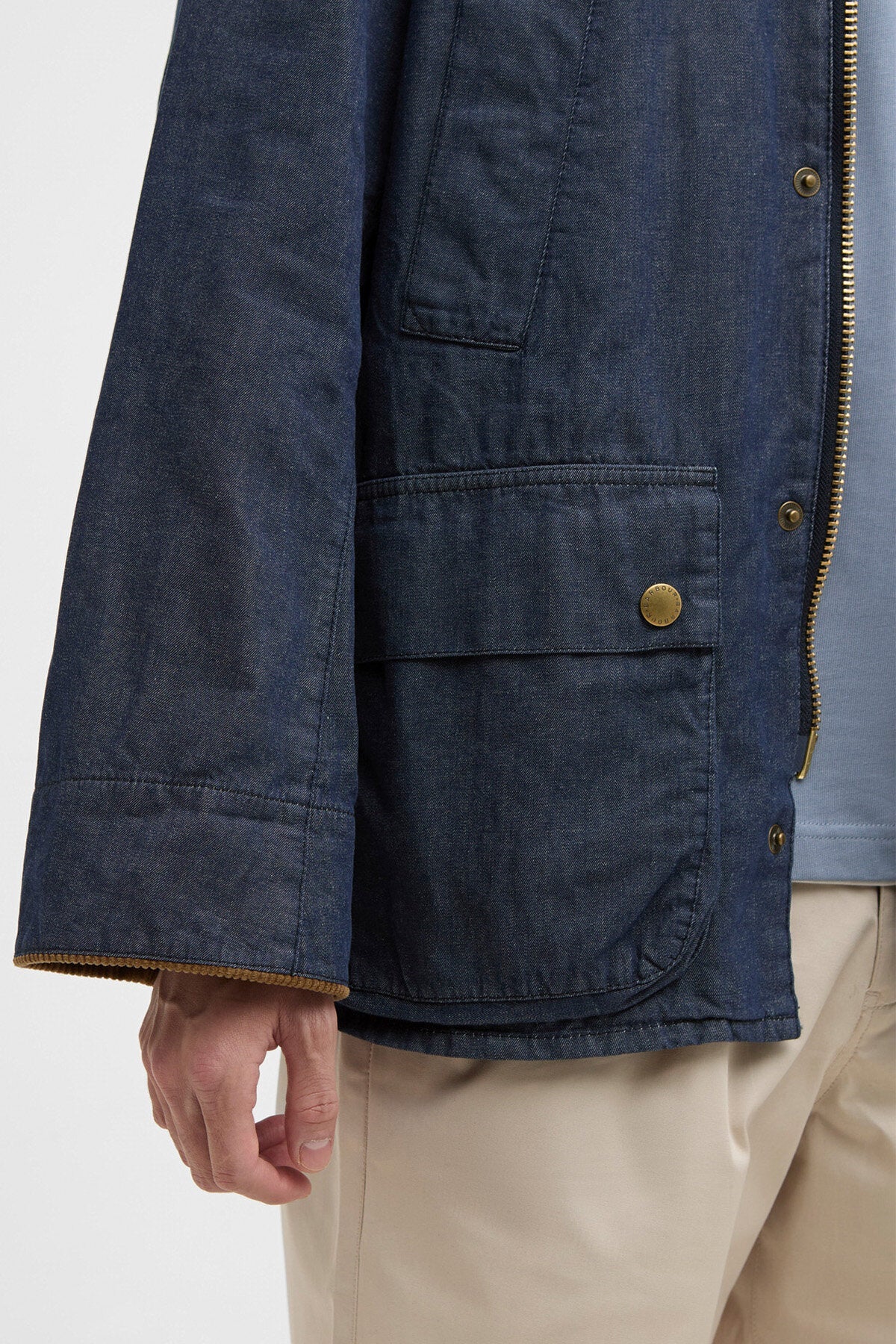 Oversized Bedale Denim Casual Jacket