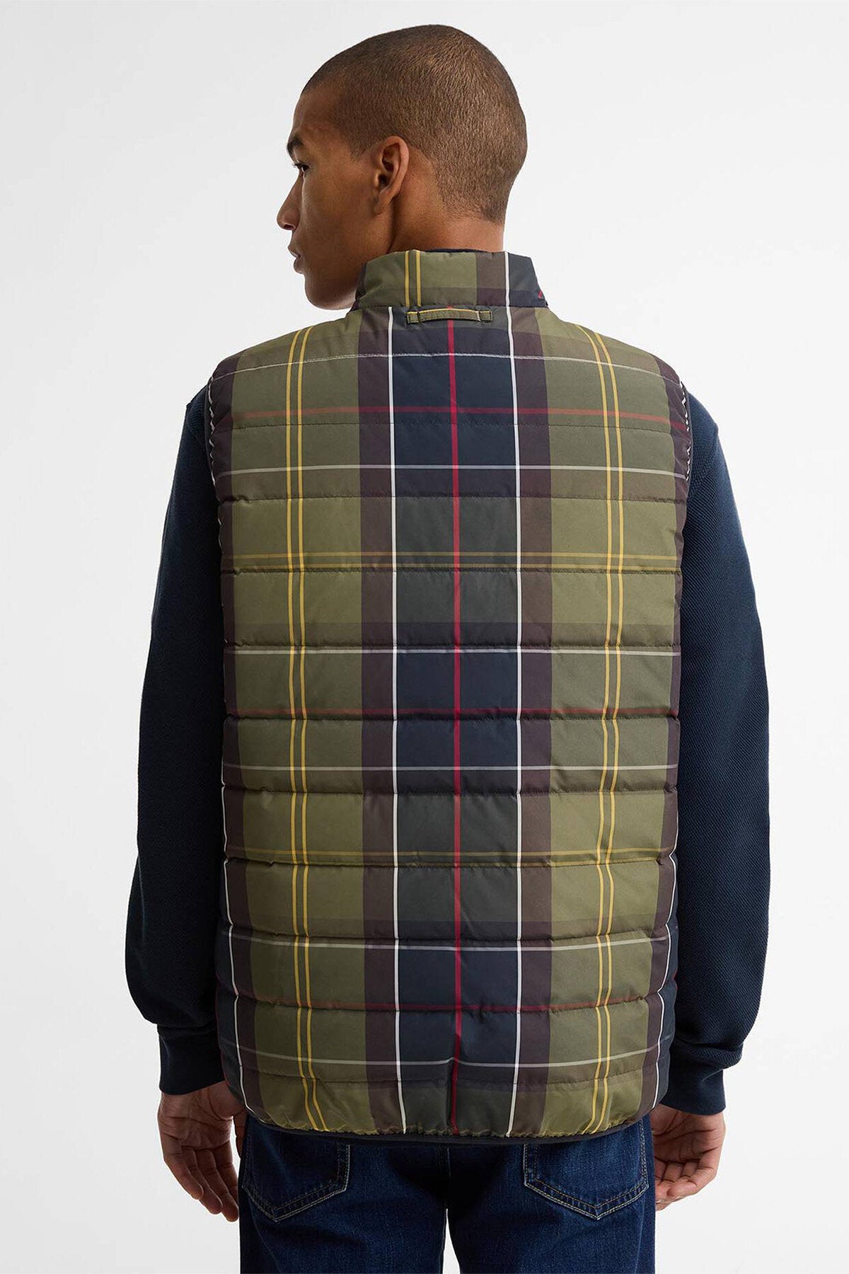 Reversible Tartan Puffer Gilet