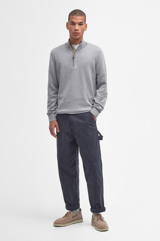 Baumwoll-Half-Zip-Pullover