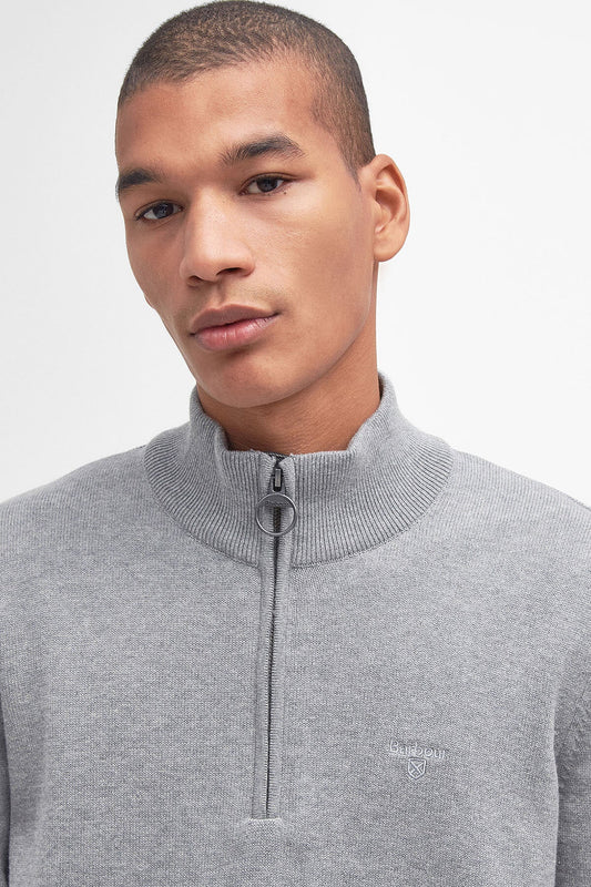 Baumwoll-Half-Zip-Pullover