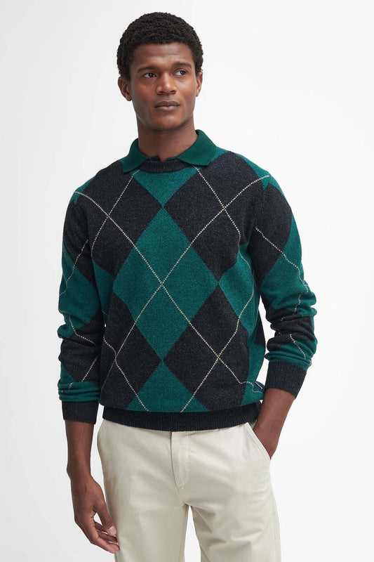 Sutherwell Argyle Pullover mit Rundhalsausschnitt
