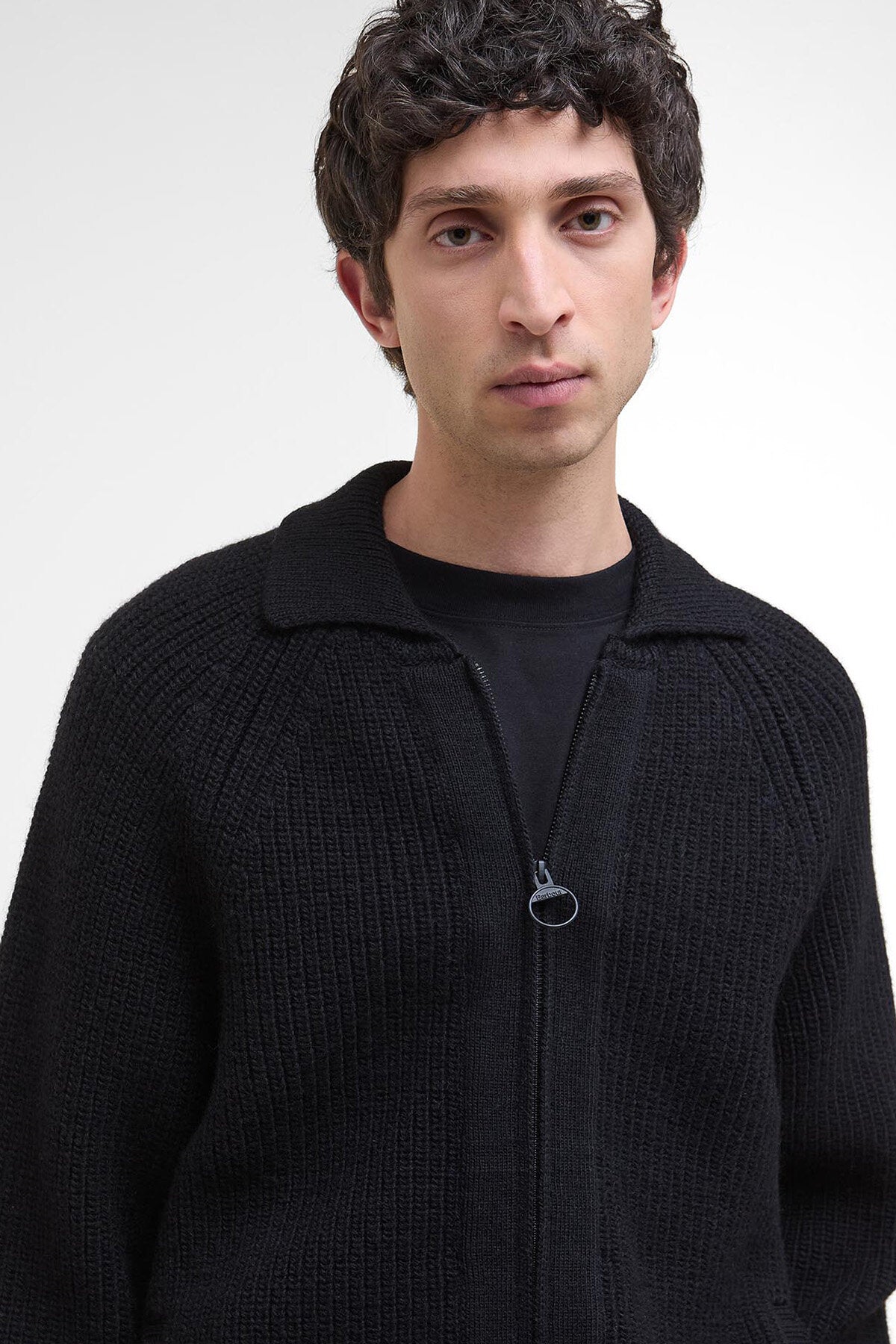 Garthman Knitted Zip-Up Jumper