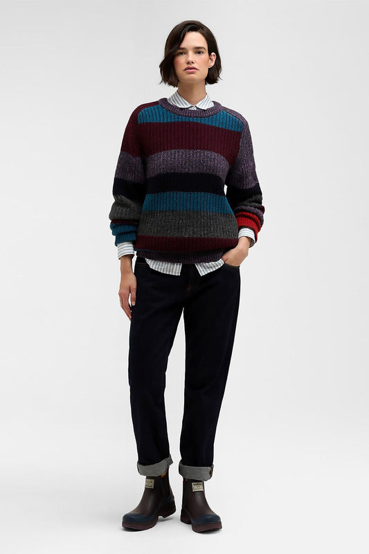 Paul Smith liebt Multi Striped Crew Neck Jumper