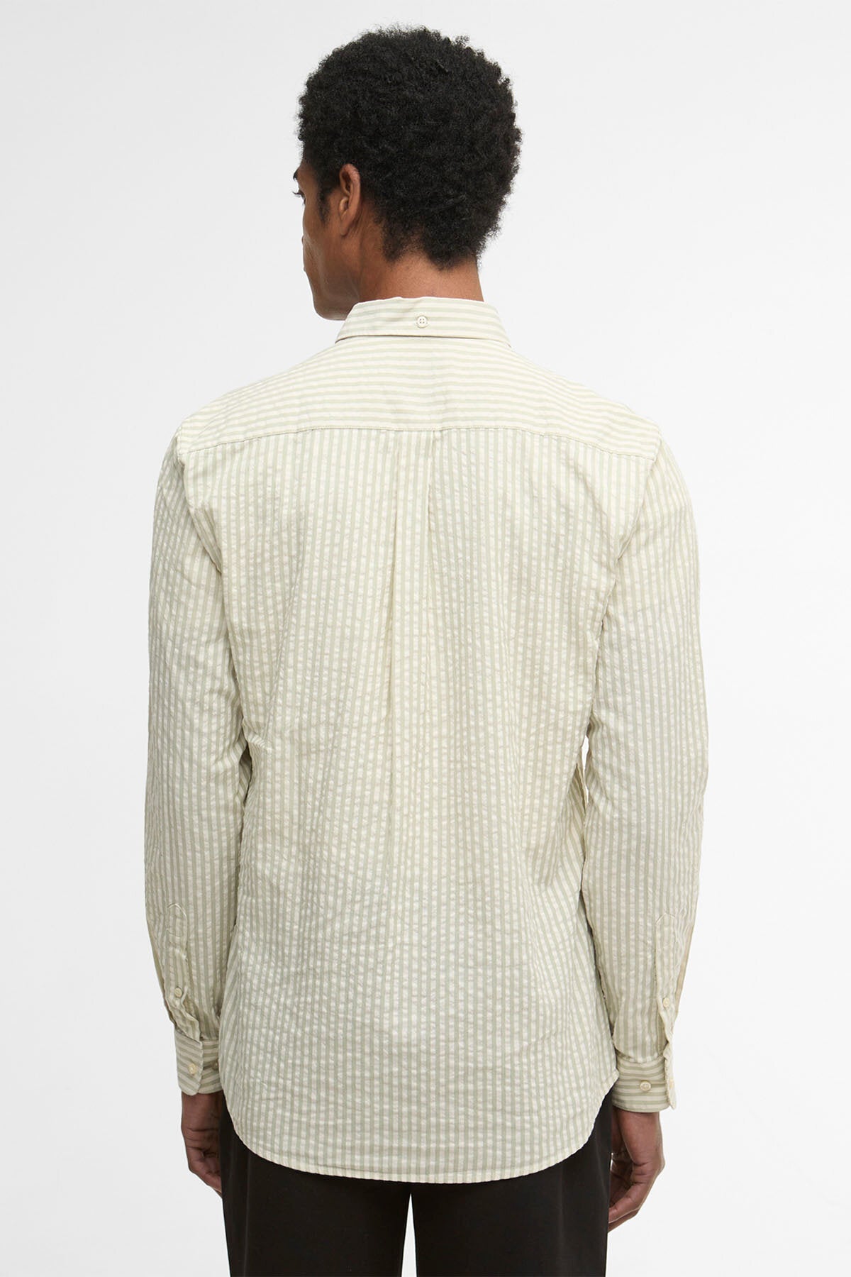 Cresswell Seersucker Tailored Long-Sleeved Shirt