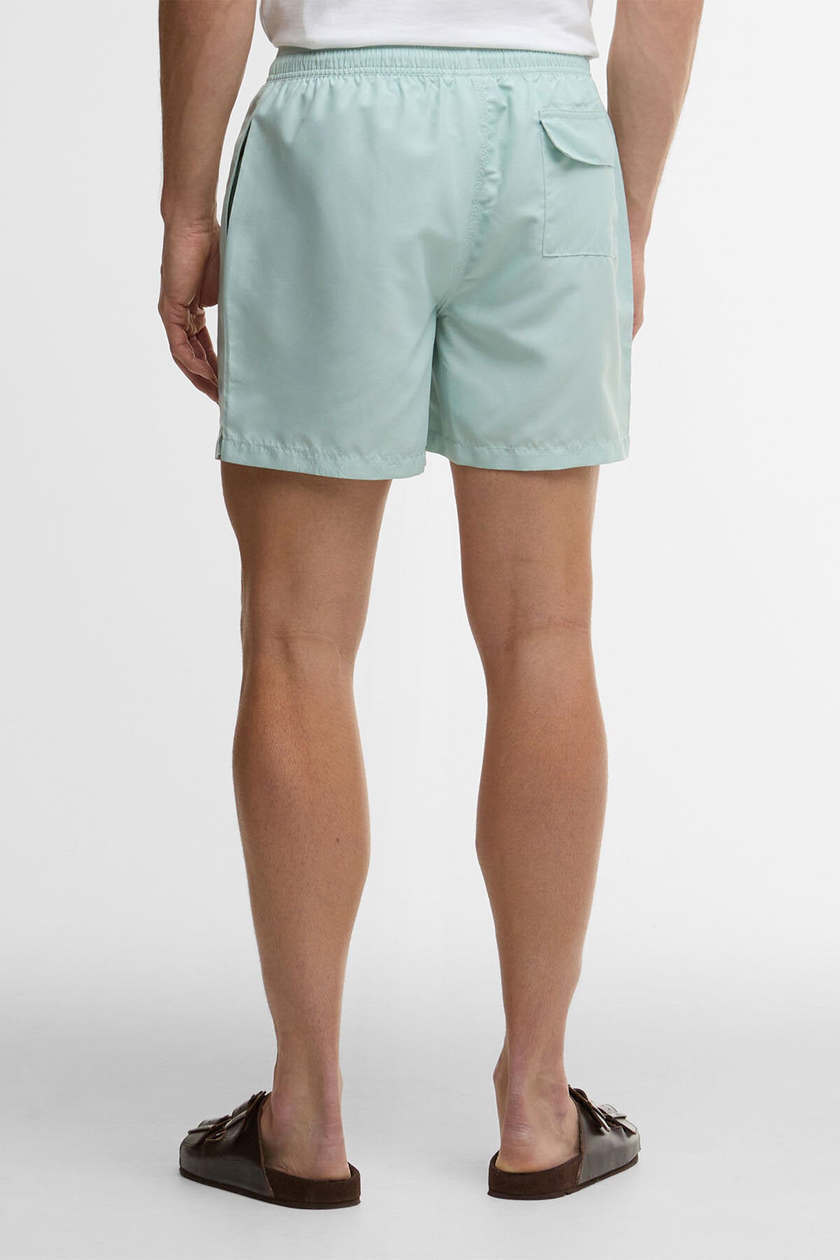 Water Reactive Leaf Print Swim Short