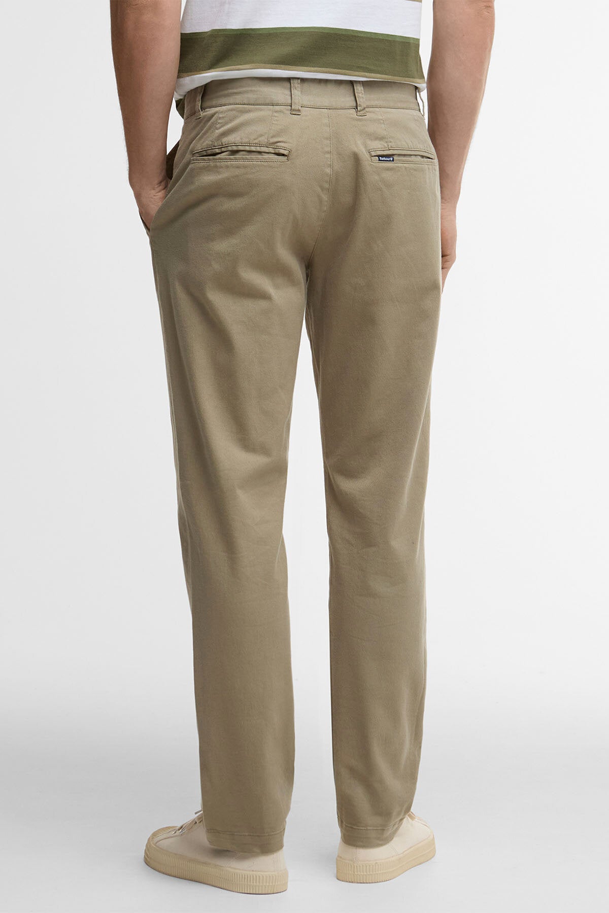 Washed Stretch Tailored Trousers