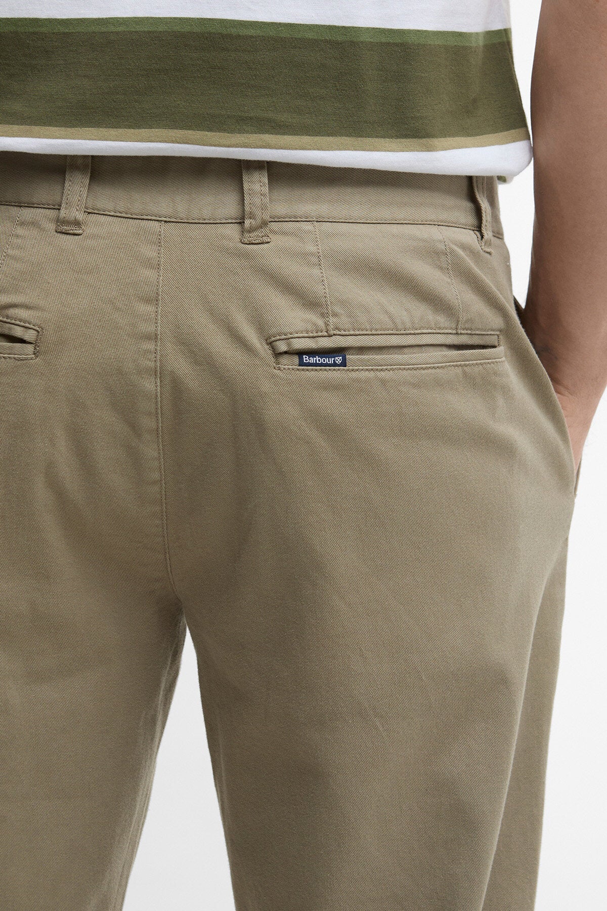 Washed Stretch Tailored Trousers