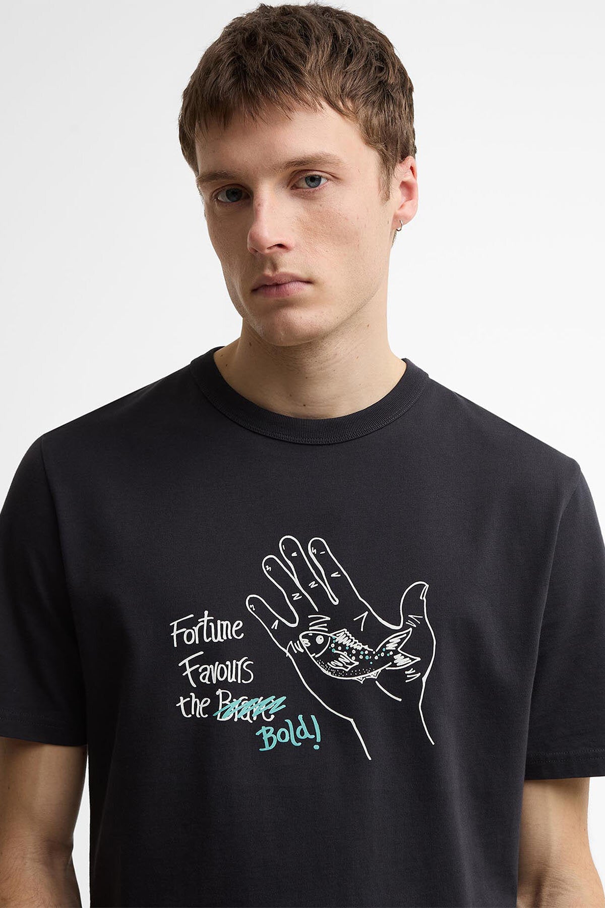 Paul Smith Loves Fortune Fish Graphic T-Shirt