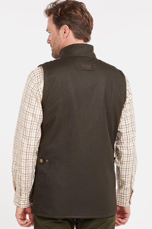 Gilet aus gewachster Baumwolle